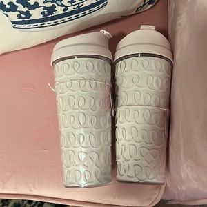 kate spade heart knot bridal thermos NWT